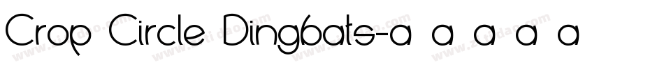 Crop Circle Dingbats字体转换